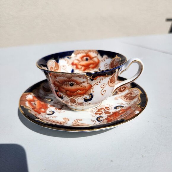 Alfred B Pearce & Co Antique English Bone China Tea Cup Saucer Set Vintage Plate - Picture 11 of 16